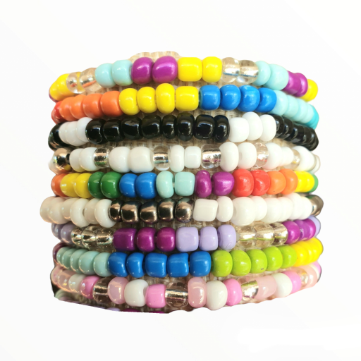 Multi Coloured Beaded Bracelets