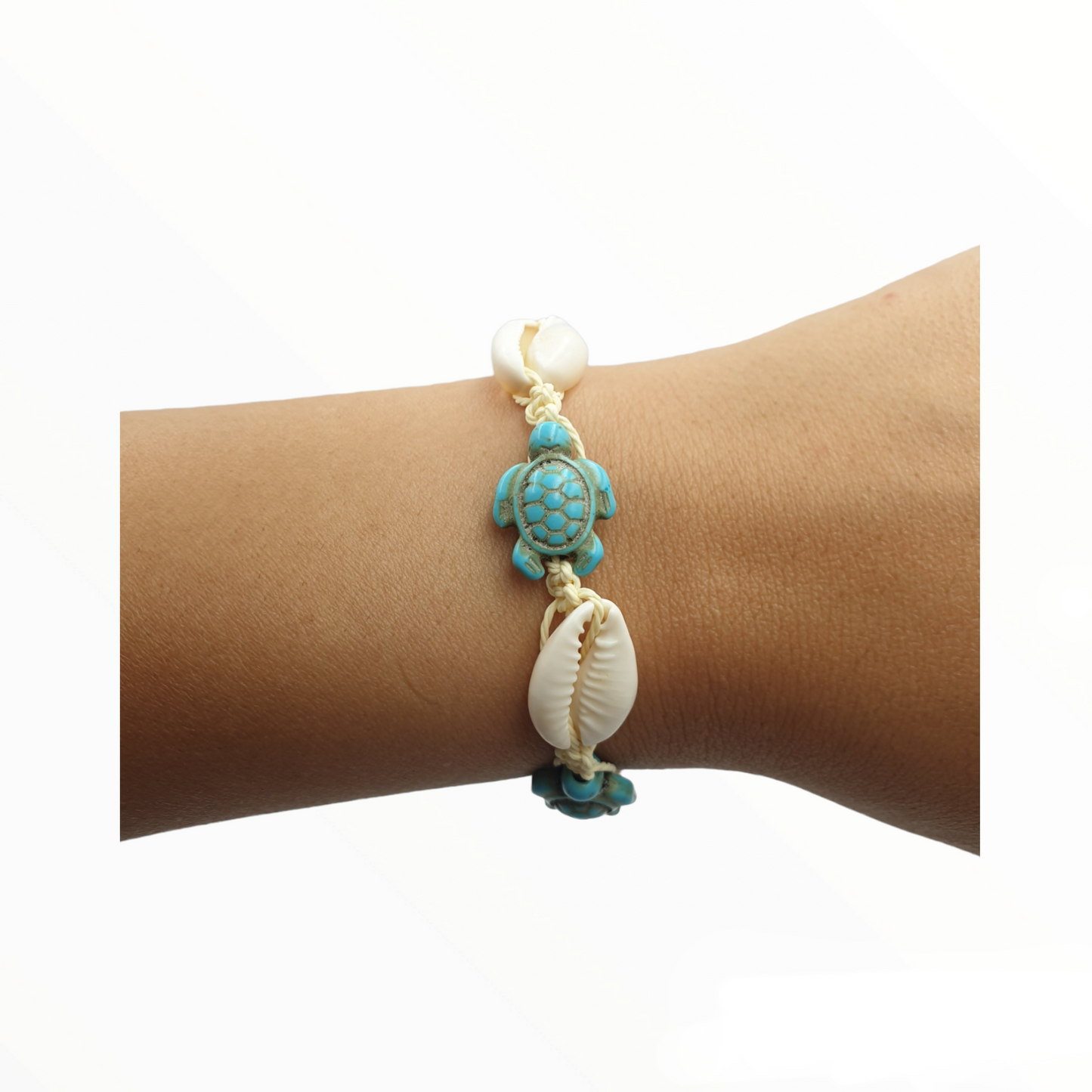 Cowrie/turtle Sea Shell Bracelet- Adjustable